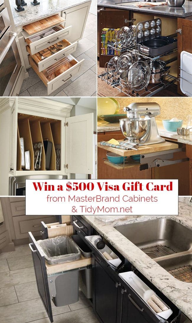 What really makes a kitchen great, is how well it’s organized! Smart Organized Kitchen Cabinets from MasterBrand Cabinets keep everything at your fingertips. Learn more and enter to win a $500 Visa Gift Card from MasterBrand Cabinets and cetcu.com