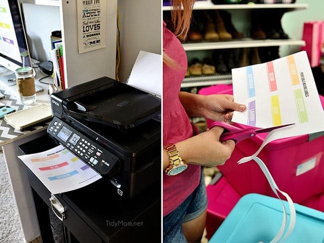 Free printable moving labels. Print on copy paper and cut out