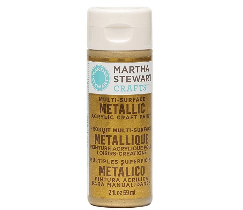 Martha Stewart Crafts Metallic Acrylic Craft Paint inGold