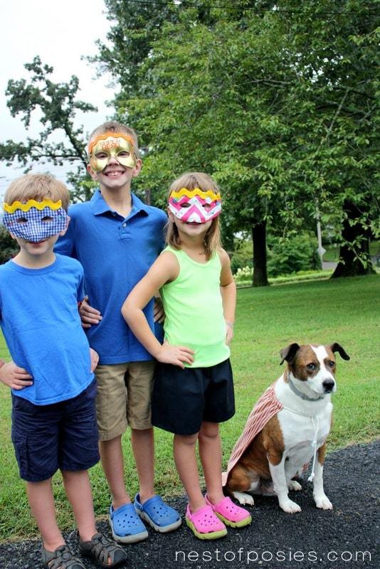 Make the kids their own Superhero Masks! Learn how at cetcu.com