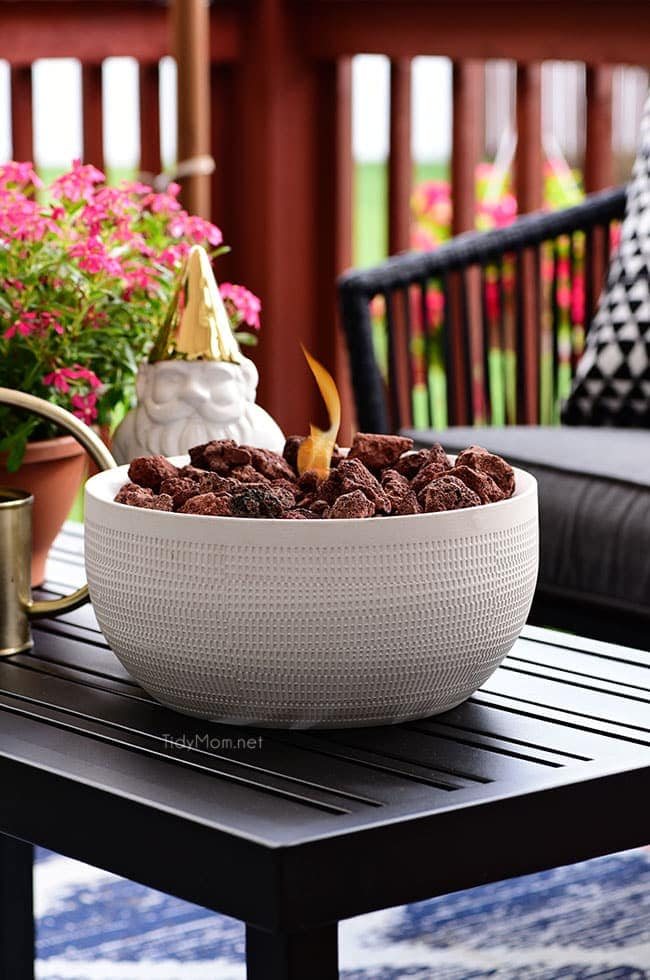 DIY Tabletop Fire Bowl