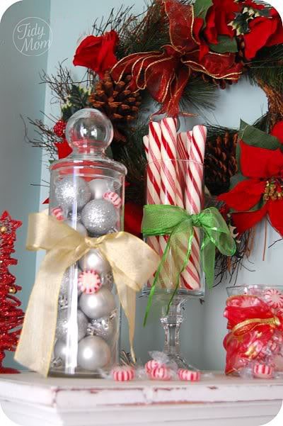 You can find many great items for Christmas decor at your local dollar store that that wont break the bank. Details at cetcu.com