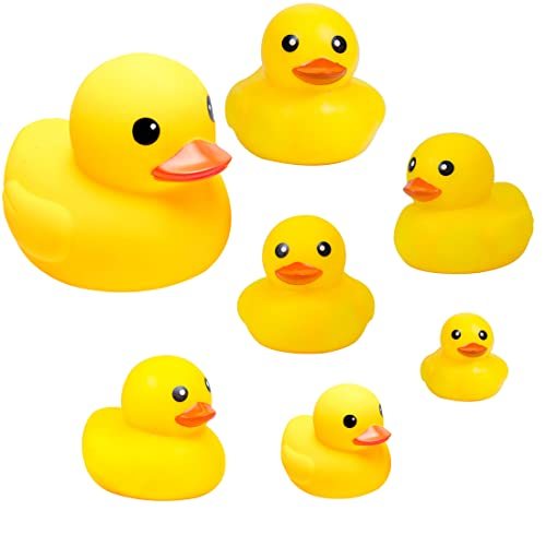 Yellow Rubber Ducks, Bathtub Floating Squeaky Duckies