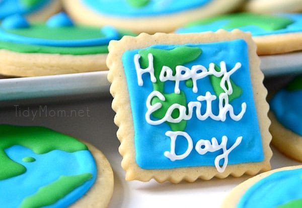 Happy Earth Day cookies-Cetcu