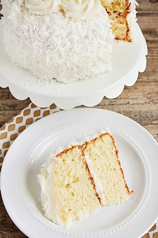 Coconut Layer Cake | Easter Dinner Meal Plan recipes, printables and decor ideas. Details at cetcu.com