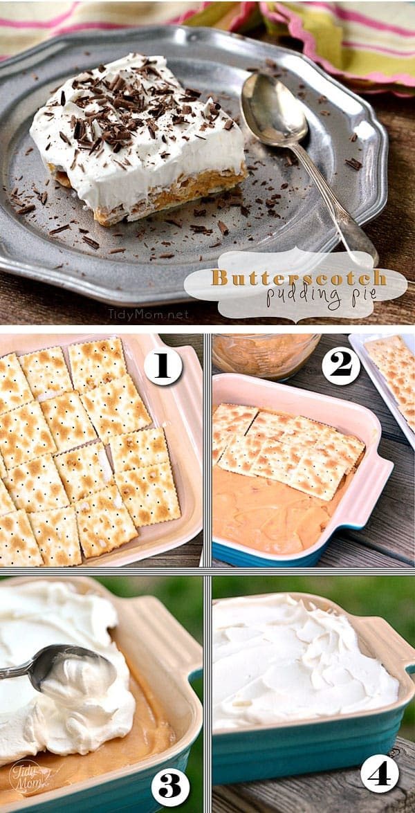 Easy DIET FRIENDLY Butterscotch Pudding Pie recipe at cetcu.com