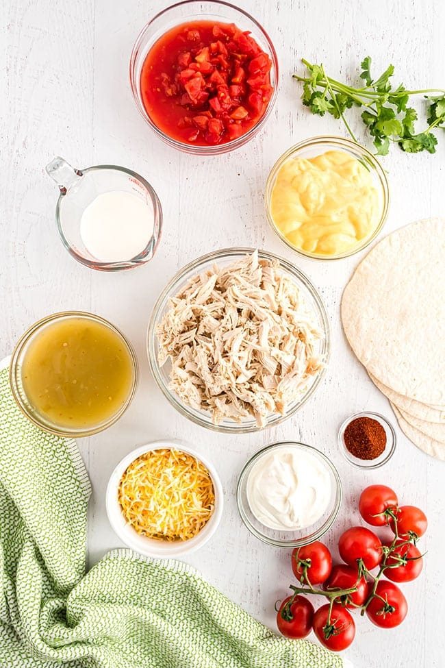 Easy chicken enchiladas ingredients