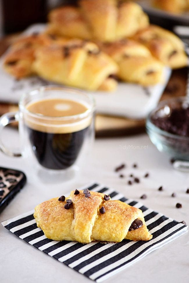 Easy Chocolate Croissants
