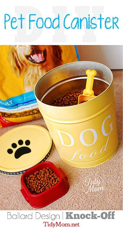 DIY Custom Dog Food Canister at Cetcu