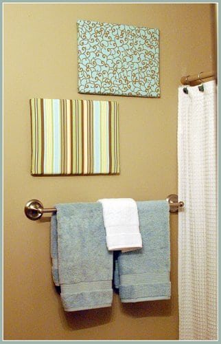 Easy Fabric Covered Canvas Wall Art