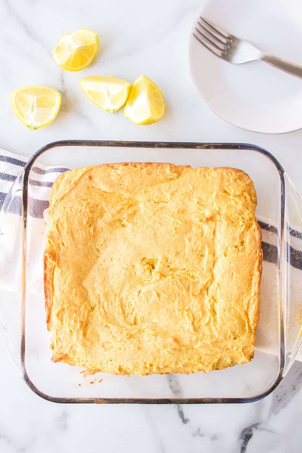baked lemon brownies step 4