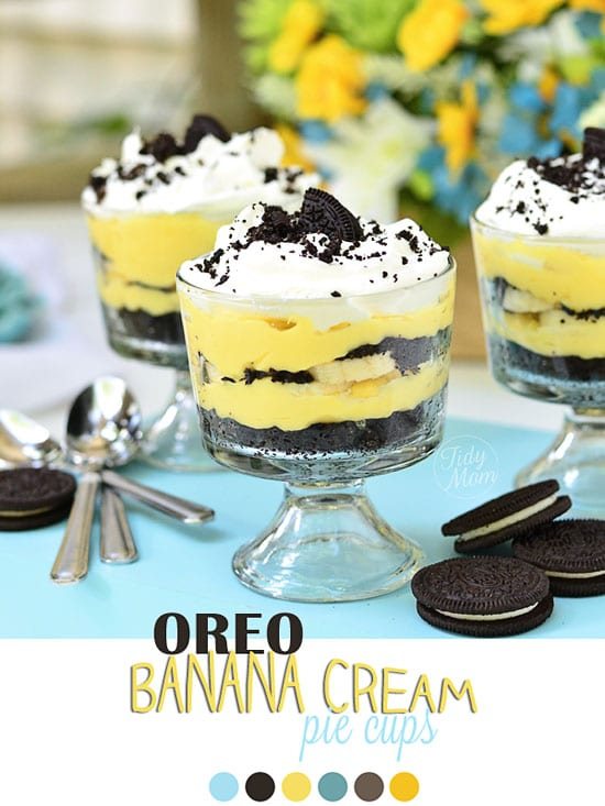 Easy Oreo Banana Cream Pie Cups