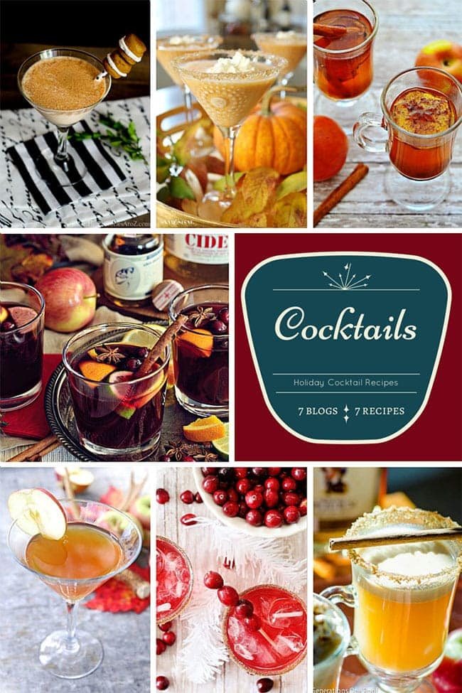 7 Cocktail Recipes for Holiday Entertaining. Get Easy Party Appetizers and Cocktails recipes at cetcu.com