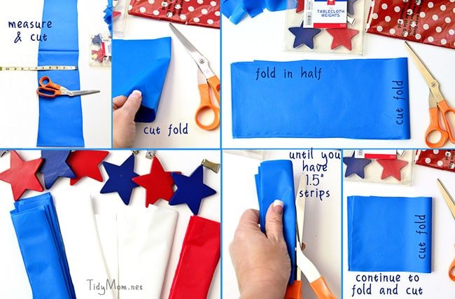 How to Make a Tablecloth Patriotic Wreath at cetcu.com