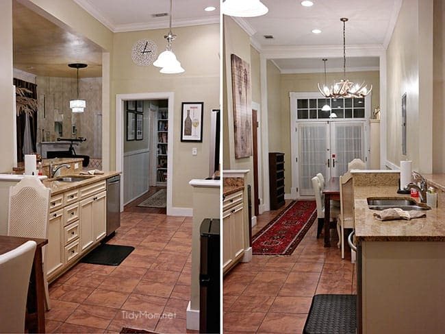 SouthernBelle Vacation Rentals - The Champagne Suite (kitchen and dining room) in Historic Savannah, just a few blocks from the river. More Savannah travel, eats and sightseeing at cetcu.com