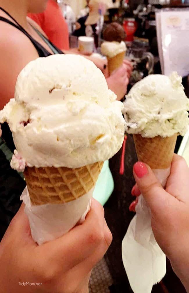 Ice Cream at Leopolds in Savannah, Georgia. More Savannah travel, eats and sightseeing at cetcu.com