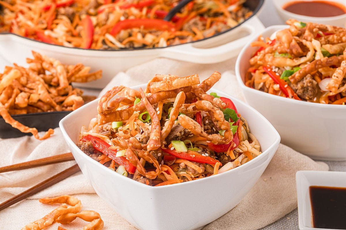 one pan Egg Roll in a Bowl