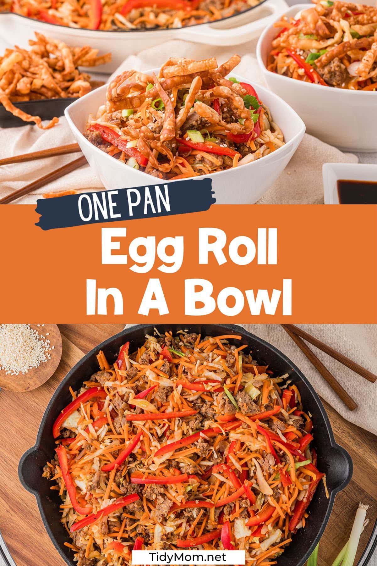 one skillet Egg Roll Bowl