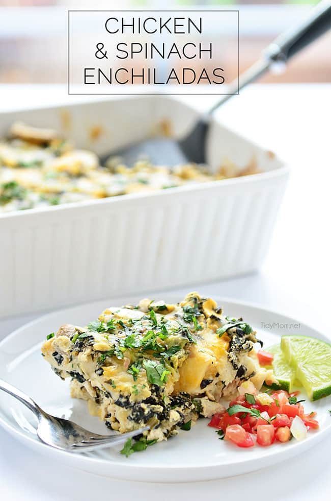 Chicken and Spinach Enchiladas family favorite recipe at cetcu.com