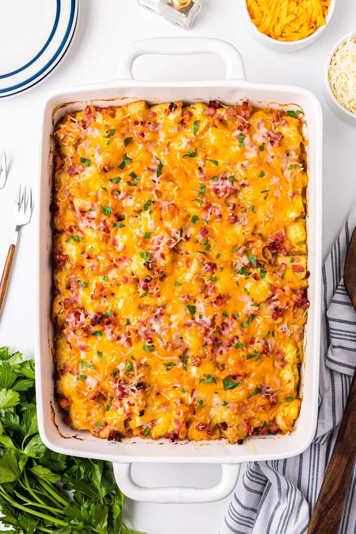 English Muffin Breakfast Casserole-Overnight Recipe