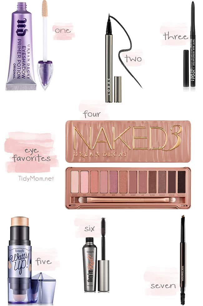 Eye Favorites! A high performing no-smudge no-budge, water-resistant liquid eyeliner with delivery system that provides a clean, precise application that I love. Click over to see all of my current eye favorites: Urban Decay Naked3 eye shadow + primer, liners, brows, mascara and highlighter.