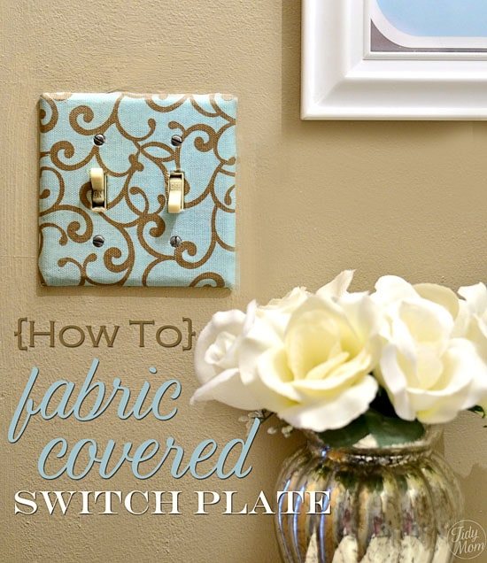 Fabric Covered Switch-plate Tutorial