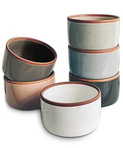 Set of 6 - Small Oven Safe Baking Dishes/Cups