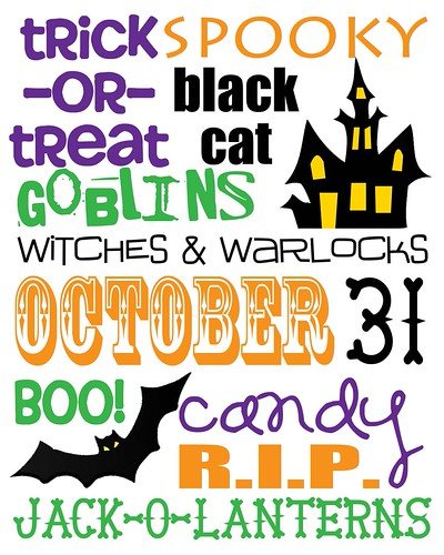 Halloween subway art printable