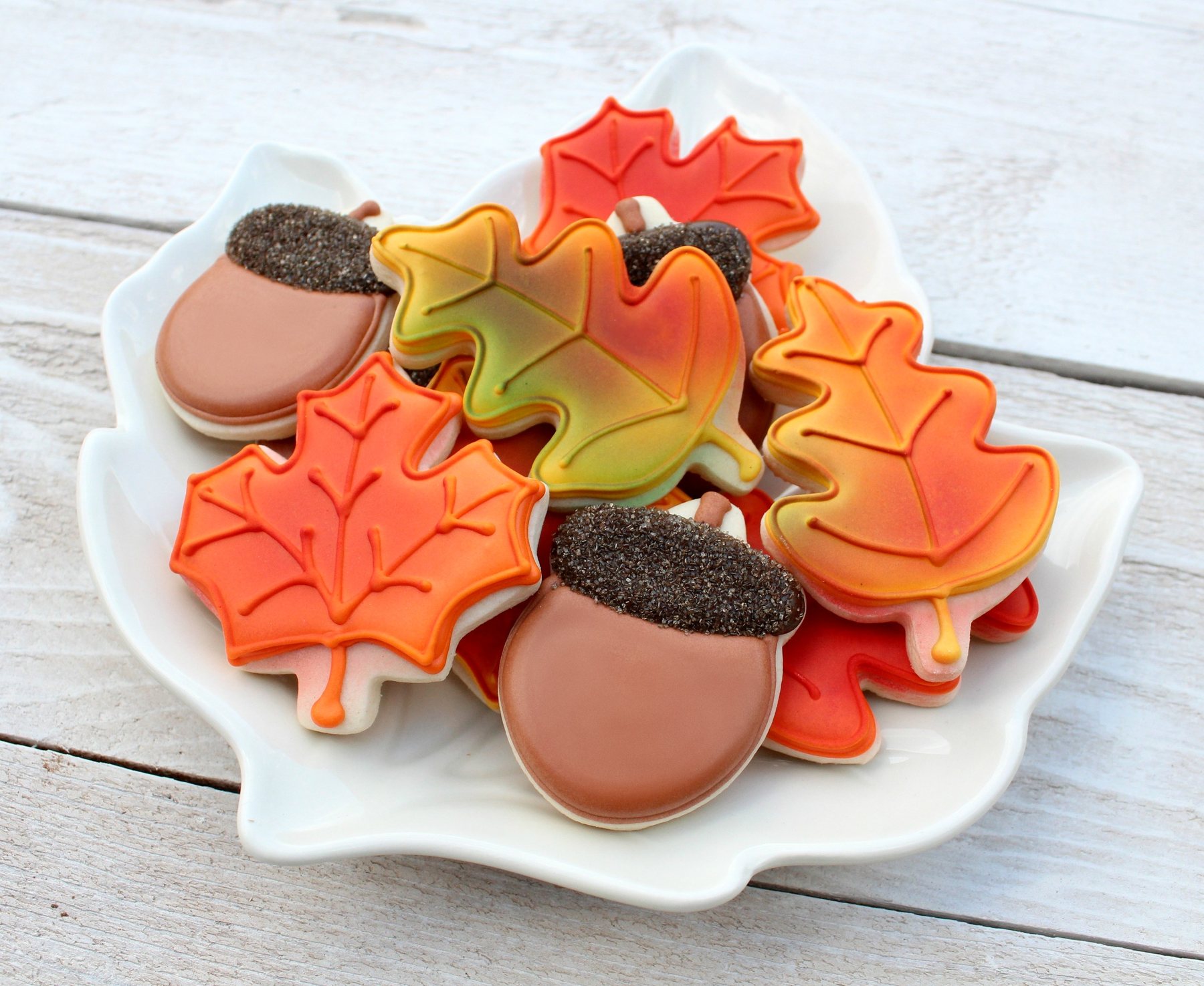 autumn leaf cookies