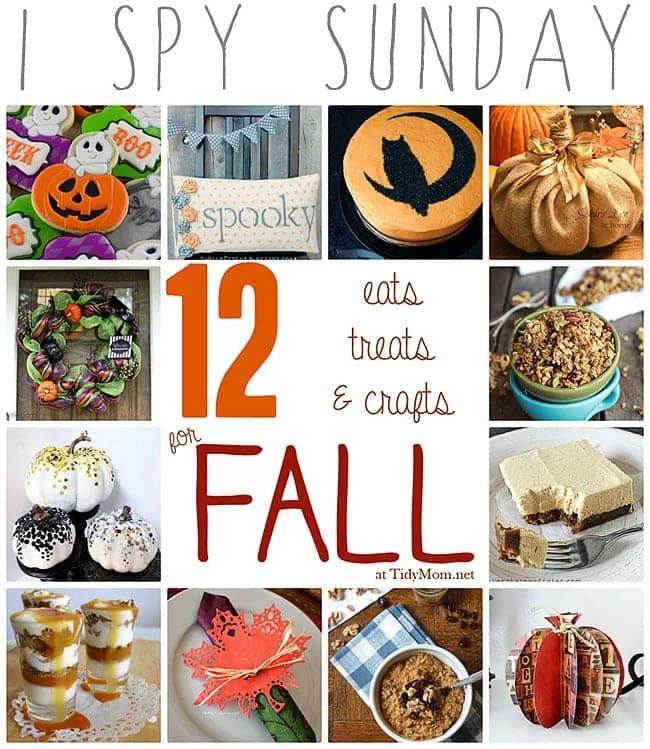 Fall Eats, Treats & Crafts | I Spy Sunday