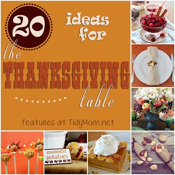 20 Ideas for theThanksgiving Table: I’m Lovin’ It Features