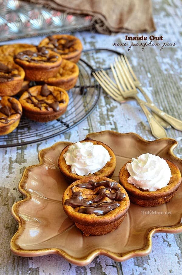 If you like pumpkin pie you are going to love how easy this recipe is! Inside Out Mini Pumpkin Pies . Recipe at cetcu.com