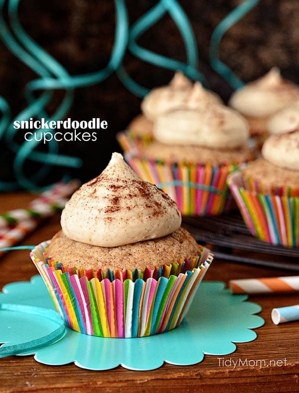 Snickerdoodle Cupcakes with Brown Sugar Buttercream