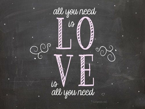 LOVE Chalkboard Background for computer, iPhone and iPad at cetcu.com