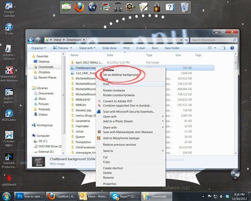 how to set wallpaper background