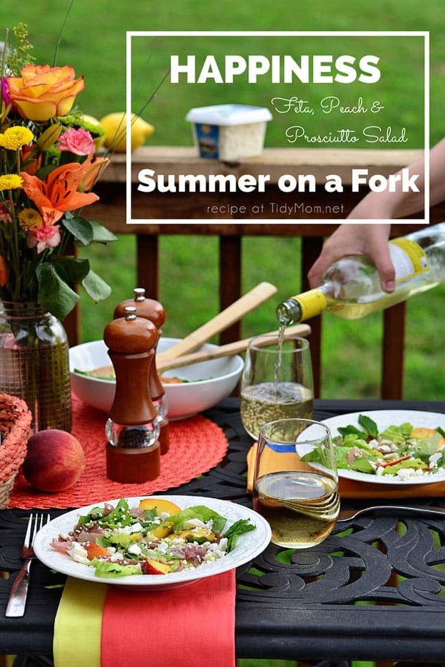 Feta, Peach & Prosciutto Salad – Summer on a Fork