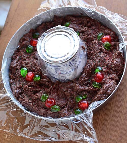 Five minute fudge in pan