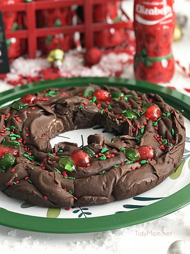 Five Minute Fudge Wreath