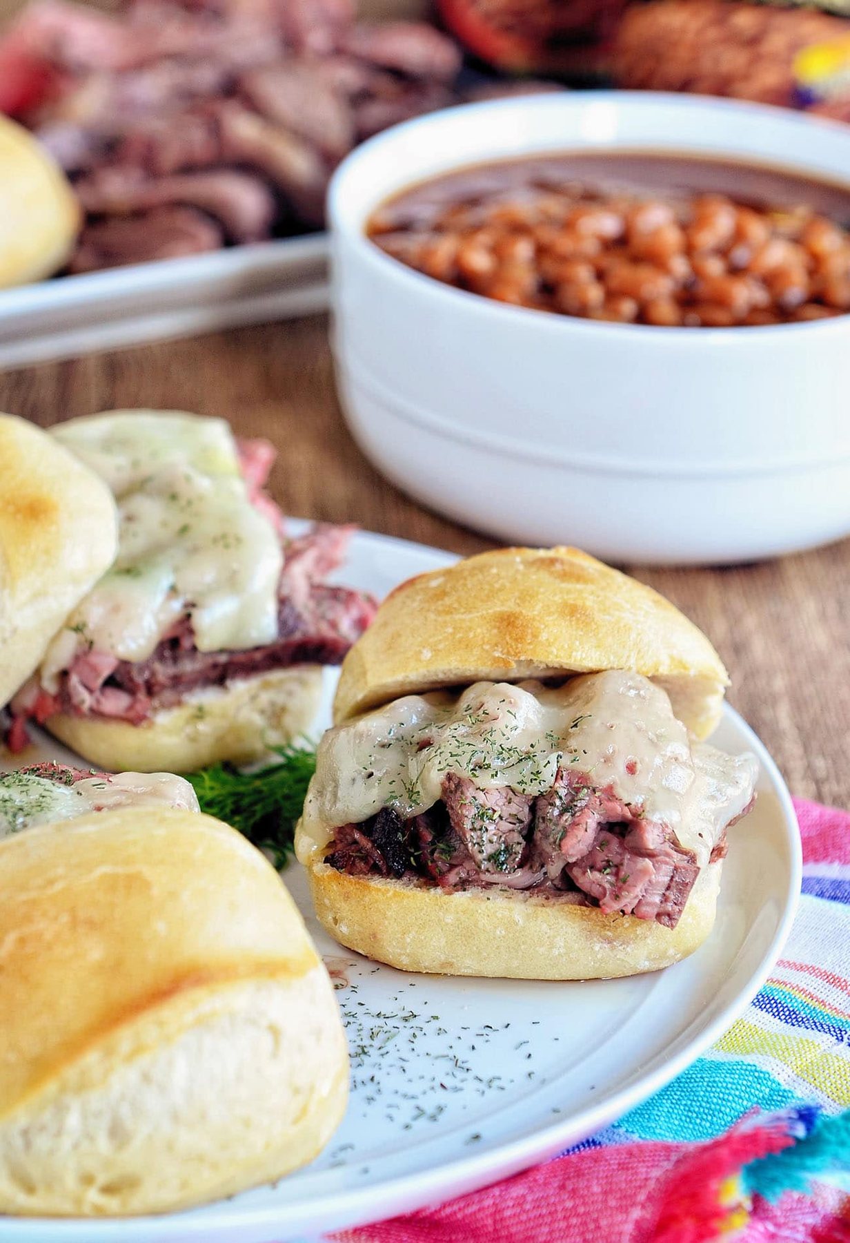 cheese steak sandwiches
