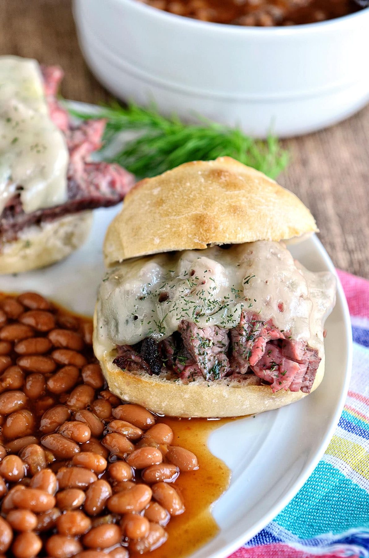 Cheese Steak Sandwiches With Dill Butter {VIDEO}