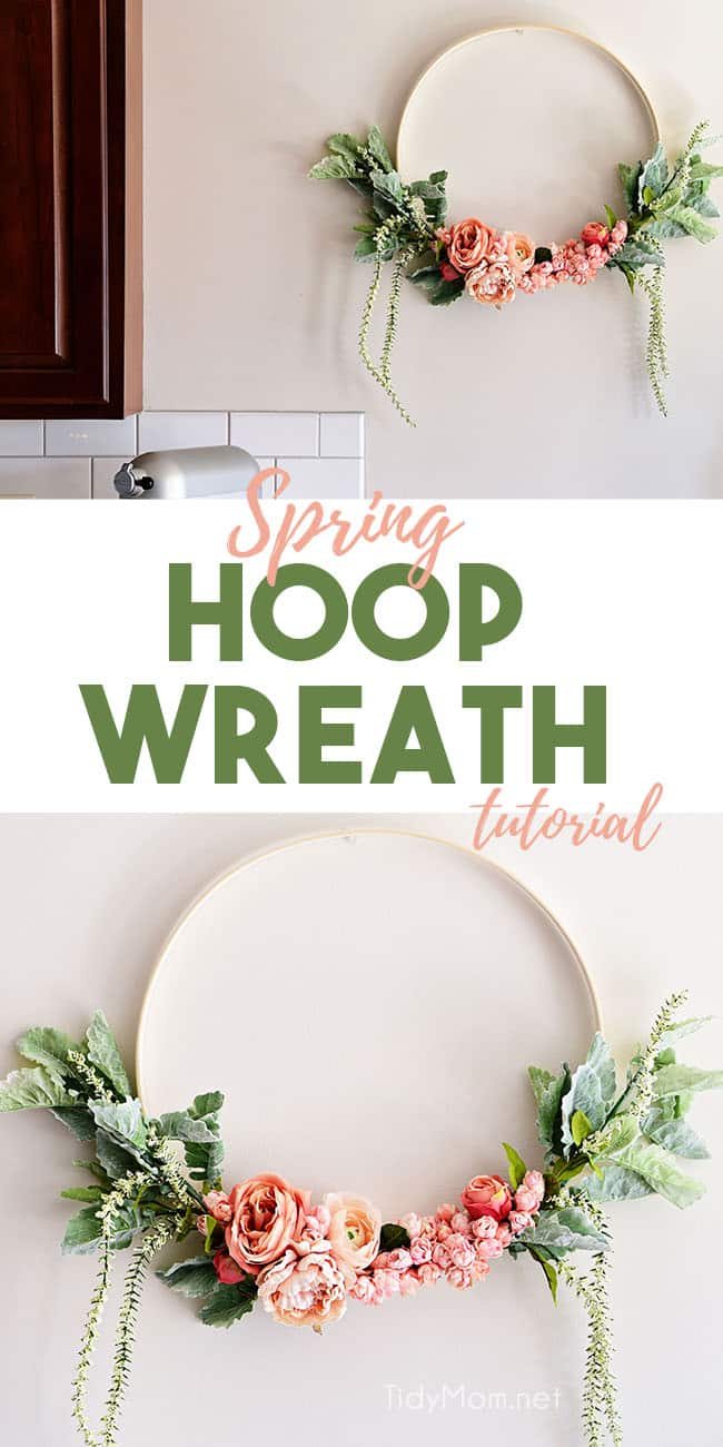 floral hoop wreath photo collage