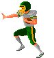 football player running