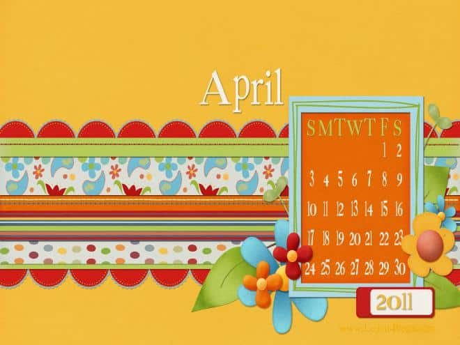 FREE April 2011 Desktop Theme