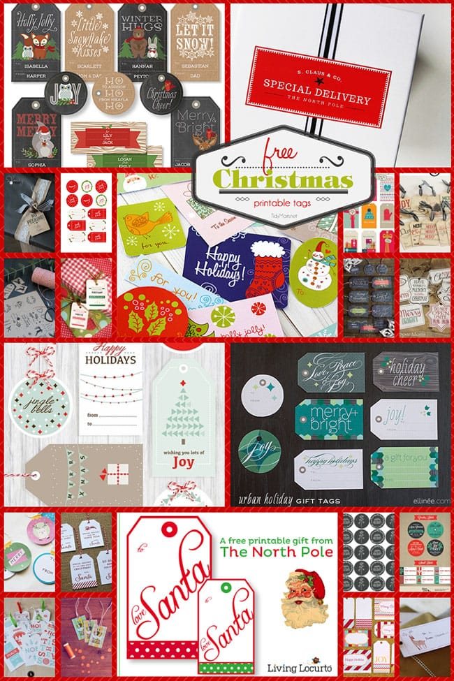 Free Printable Christmas Tags You Can Print at Home