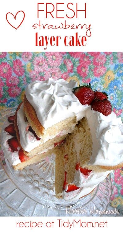 Fresh Strawberry Layer Cake recipe at cetcu.com