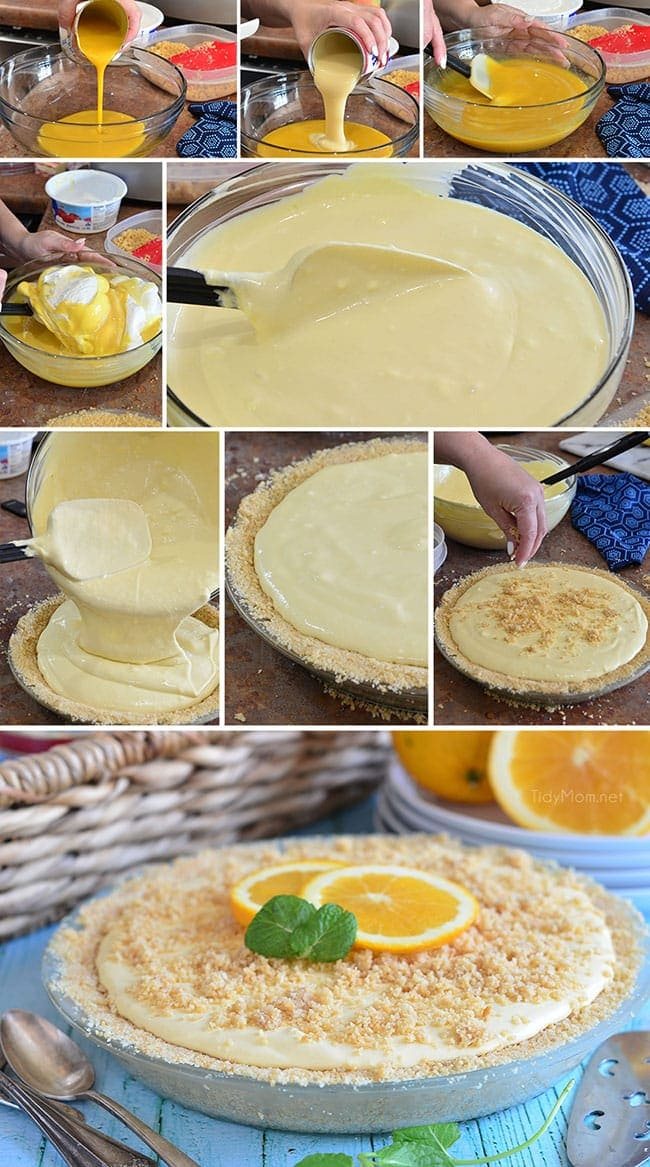 If you are a fan of the ice cream truck classic,orange creamsicles, or dreamsicles, you’re going to love this Frozen Creamsicle Pie. It’s the perfect summer treat. Find the printable recipe at cetcu.com