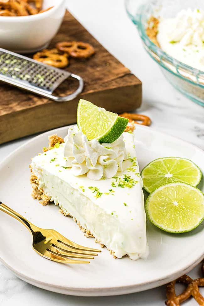 Frozen Margarita Pie (No Bake Recipe)