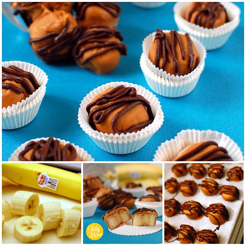 Frozen Peanut Butter Banana Bites at cetcu.com