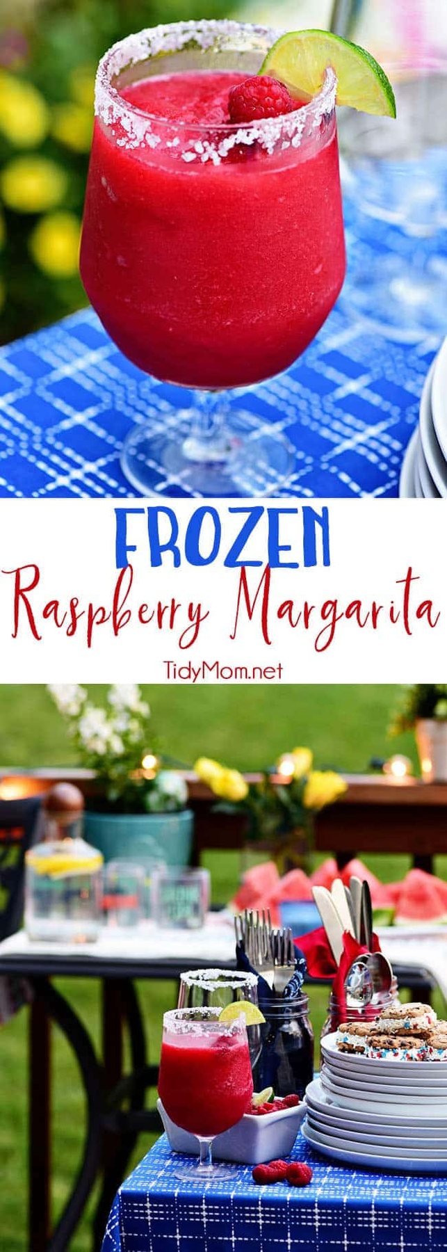 Frozen Raspberry Margarita is the perfect summer cocktail. Raspberry sorbet puts a refreshing twist on the traditional margarita, for a cool party sip! Get the full recipe at cetcu.com - so delicious and tasty!