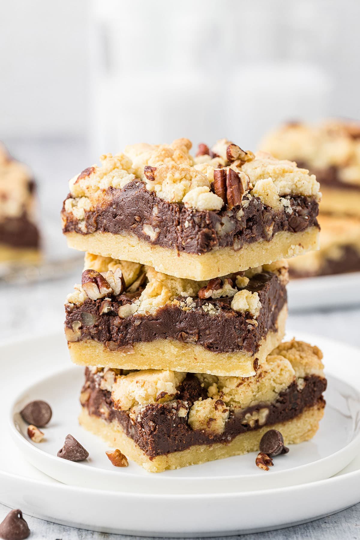 stack of 3 fudge nut bars